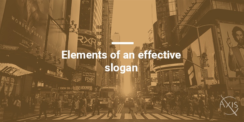 Elements of an effective slogan